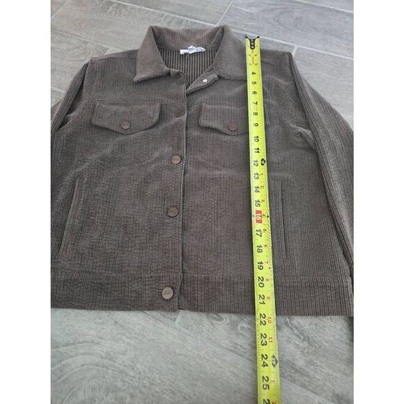 Women's For the‎ Republic Brown Corduroy Trucker Jacket Brown Size Medium - Picture 2 of 7